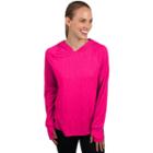 Women's Jockey Sport Helix Jacquard Workout Hoodie, Size: Large, Brt Red