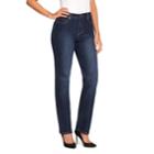 Women's Gloria Vanderbilt Amanda Embellished Jeans, Size: 14 Short, Dark Blue