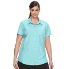 Plus Size Columbia Amberley Omni-shade Shirt, Women's, Size: 1xl, Green Oth