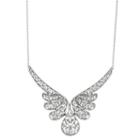 Sterling Silver Filigree Angel Wing Statement Necklace, Women's