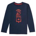 Boys 4-7x Adidas Long-sleeve Vertical Sport Collage Graphic Tee, Size: 6, Blue (navy)