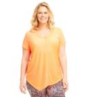Plus Size Marika Curves Lexington Asymmetrical Tee, Women's, Size: 0x, Med Red