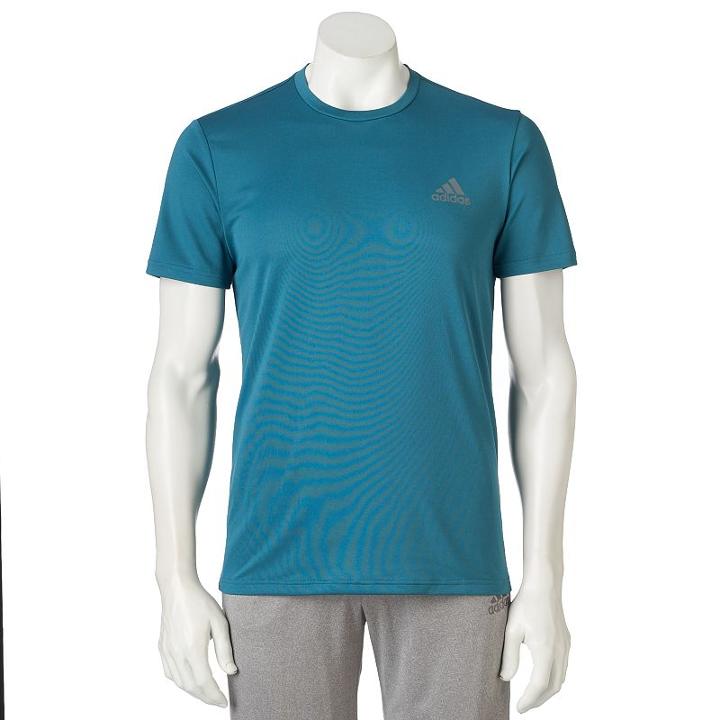 Men's Adidas Essential Tech Tee, Size: Xxl, Dark Green