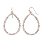 Lc Lauren Conrad Pave Teardrop Earrings, Women's, Light Red