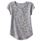 Plus Size Girls 7-16 So&reg; Short Sleeve Curve Hem Tee, Girl's, Size: 18 1/2, Med Grey