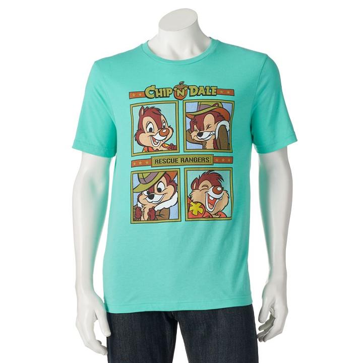 Men's Disney Chip & Dale Rescue Rangers Tee, Size: Large, Green Oth