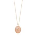 Lc Lauren Conrad Pink Zodiac Cameo Pendant Necklace, Women's
