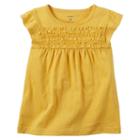 Girls 4-8 Carter's Smocked Top, Size: 6x, Yellow