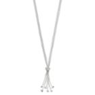 Dana Buchman Knotted Tassel Necklace, Women's, Silver