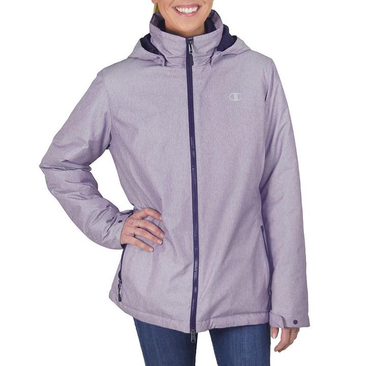 Women's Champion Hooded 3-in-1 Systems Jacket, Size: Small, Purple