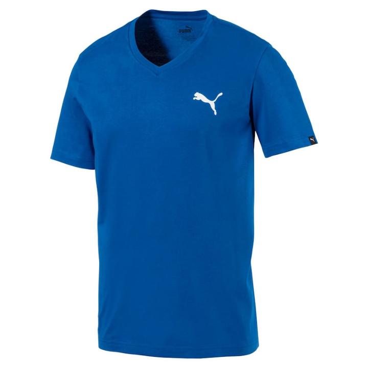 Men's Puma Logo Tee, Size: Medium, Blue