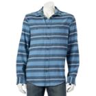 Big & Tall Urban Pipeline&reg; Plaid Flannel Button-down Shirt, Men's, Size: L Tall, Blue (navy)