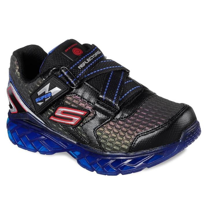 Skechers Super Z Reflextors Light-up Boys' Sneakers, Size: 3, Pink Ovrfl
