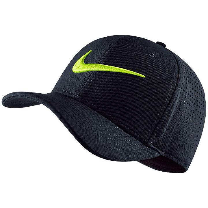 Men's Nike Dri-fit Vapor Train Swoosh Flex Cap, Grey (charcoal)
