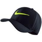 Men's Nike Dri-fit Vapor Train Swoosh Flex Cap, Grey (charcoal)