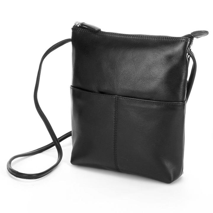 Ili Leather Crossbody Bag, Women's, Black