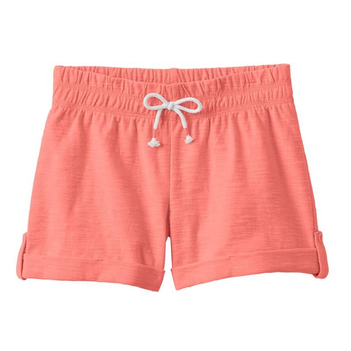 Girls 4-10 Jumping Beans&reg; Slubbed Cuff Shorts, Girl's, Size: 8, Lt Orange