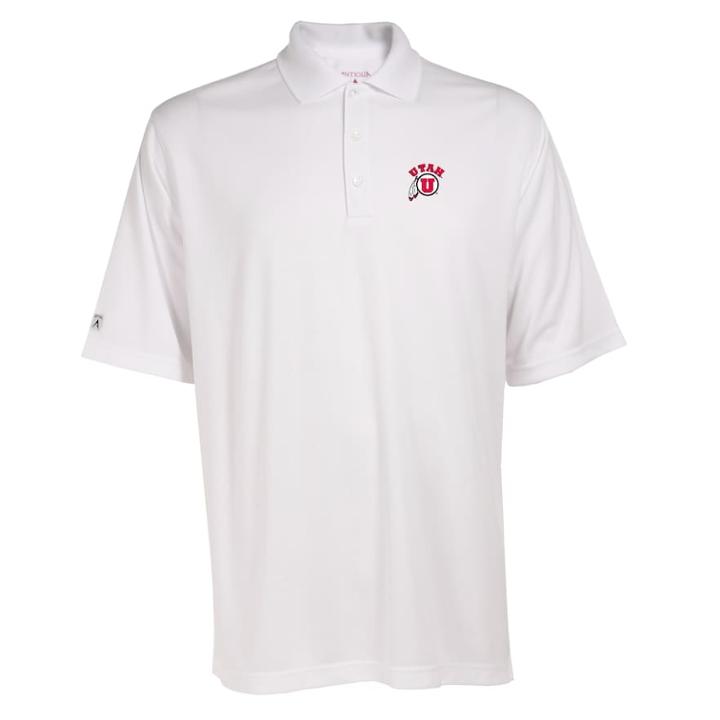 Men's Utah Utes Exceed Desert Dry Xtra-lite Performance Polo, Size: Xl, White