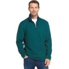 Men's Izod Advantage Regular-fit Performance Quarter-zip Fleece Pullover, Size: Small, Med Green