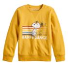 Boys 4-12 Jumping Beans&reg; Retro Peanuts Snoopy & Woodstock Happy Dance Softest Fleece Top, Size: 10, Gold