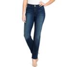 Women's Bandolino Mandie Classic Midrise Straight-leg Jeans, Size: 12 Avg/reg, Dark Blue