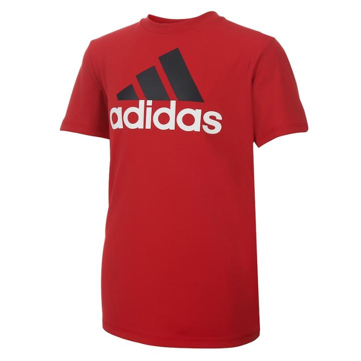 Boys 8-20 Adidas Logo Graphic Tee, Size: Small, Med Red