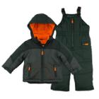 Boys 4-7 Carter's Colorblock Jacket & Bib Snowpants Snowsuit Set, Size: 5/6, Grey