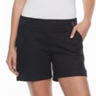Women's Apt. 9&reg; Cuffed Shorts, Size: 4, Black