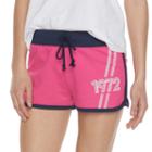Juniors' So&reg; Beach Squad French Terry Shorts, Size: Large, Med Pink