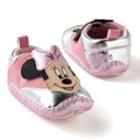 Disney Mickey Mouse And Friends Minnie Mouse Metallic Sneaker Shoes - Baby, Infant Girl's, Size: 3-6 Months, Pink