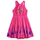 Disney Princess Girls 4-7 Sequined Crown Dress By Jumping Beans&reg;, Size: 6, Med Pink