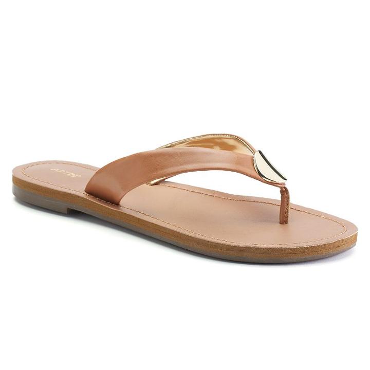 Apt. 9&reg; Luckily Women's Sandals, Size: 9, Brown