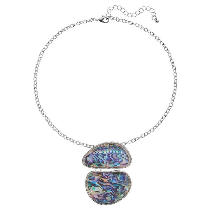 Purple Double Simulated Abalone Necklace, Women's