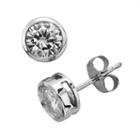 Forever Brilliant 14k White Gold Round-cut 1-ct. T.w. Lab-created Moissanite Stud Earrings, Women's