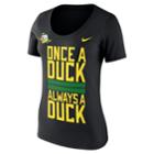 Women's Nike Oregon Ducks Local Spirit Tee, Size: Large, Black