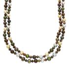 Dyed Freshwater Cultured Pearl Double Strand Necklace, Women's, Size: 18, Multicolor