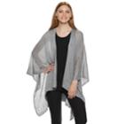 Women's Apt. 9&reg; Lace Knit Trim Ruana, Grey