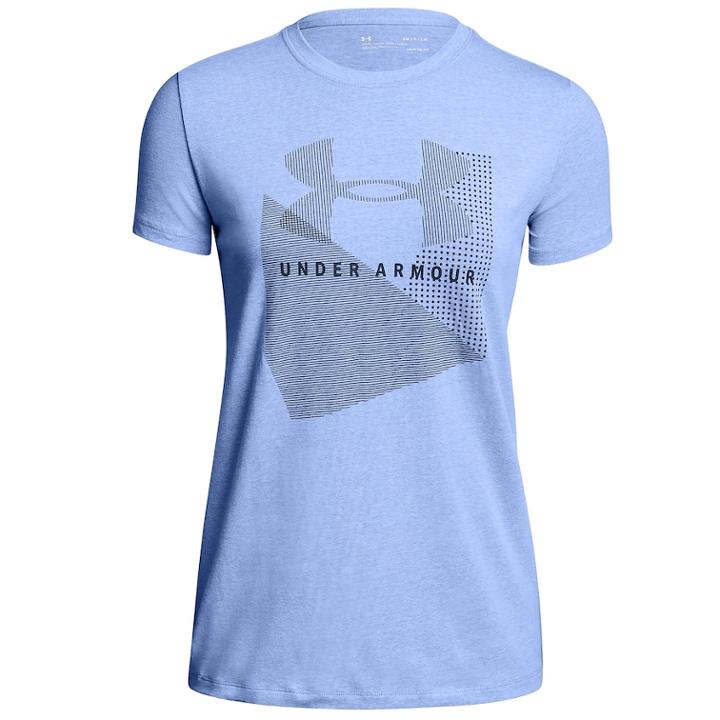 Women's Under Armour Sportstyle Logo Crew Graphic Tee, Size: Small, Purple