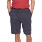Men's Croft & Barrow&reg; True Comfort Knit Sleep Shorts, Size: Medium, Blue