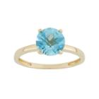 Swiss Blue Topaz 10k Gold Ring, Women's, Size: 8