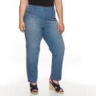 Plus Size Gloria Vanderbilt Amanda Classic Tapered Jeans, Women's, Size: 25 - Regular, Med Blue