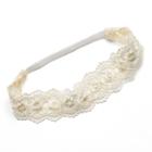 Mudd&reg; Flower Crochet Head Wrap, Women's, White