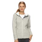 Women's Free Country Hooded Fleece Sweater Jacket, Size: Xl, Beige Over