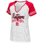 Women's Campus Heritage Rutgers Scarlet Knights Notch-neck Raglan Tee, Size: Medium, White Oth