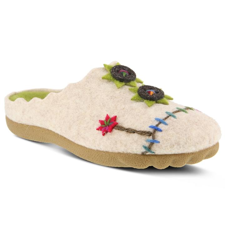 Flexus By Spring Step Piketfensge Women's Mules, Size: 39, Med Beige