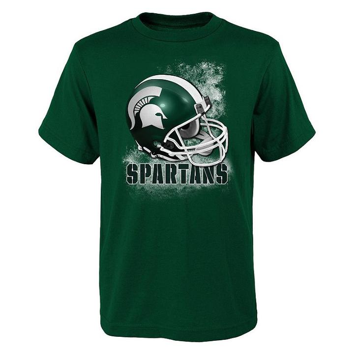 Boys 8-20 Michigan State Spartans Helmet Tee, Size: S(8), Green