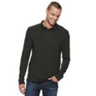 Men's Marc Anthony Slim-fit Sweater Slubbed Polo, Size: Medium, Green