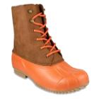 London Fog Wynter Women's Waterproof Rain Boots, Size: 9, Orange