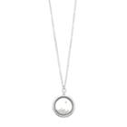 Lc Lauren Conrad Long Round Shaker Pendant Necklace, Women's, Silver