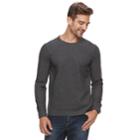 Men's Apt. 9&reg; Interlock Knit Crewneck Tee, Size: Large, Dark Grey